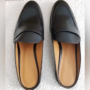 M. Gemi black loafer slide on